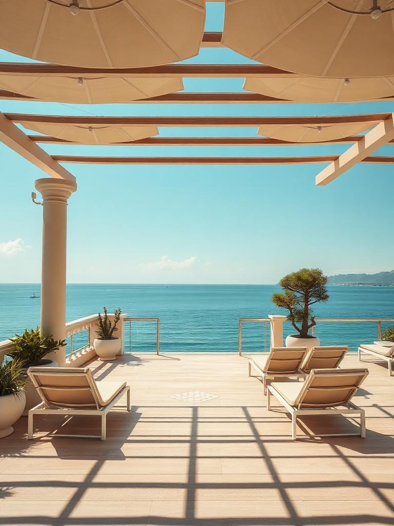 Antalya seaside resort terrace