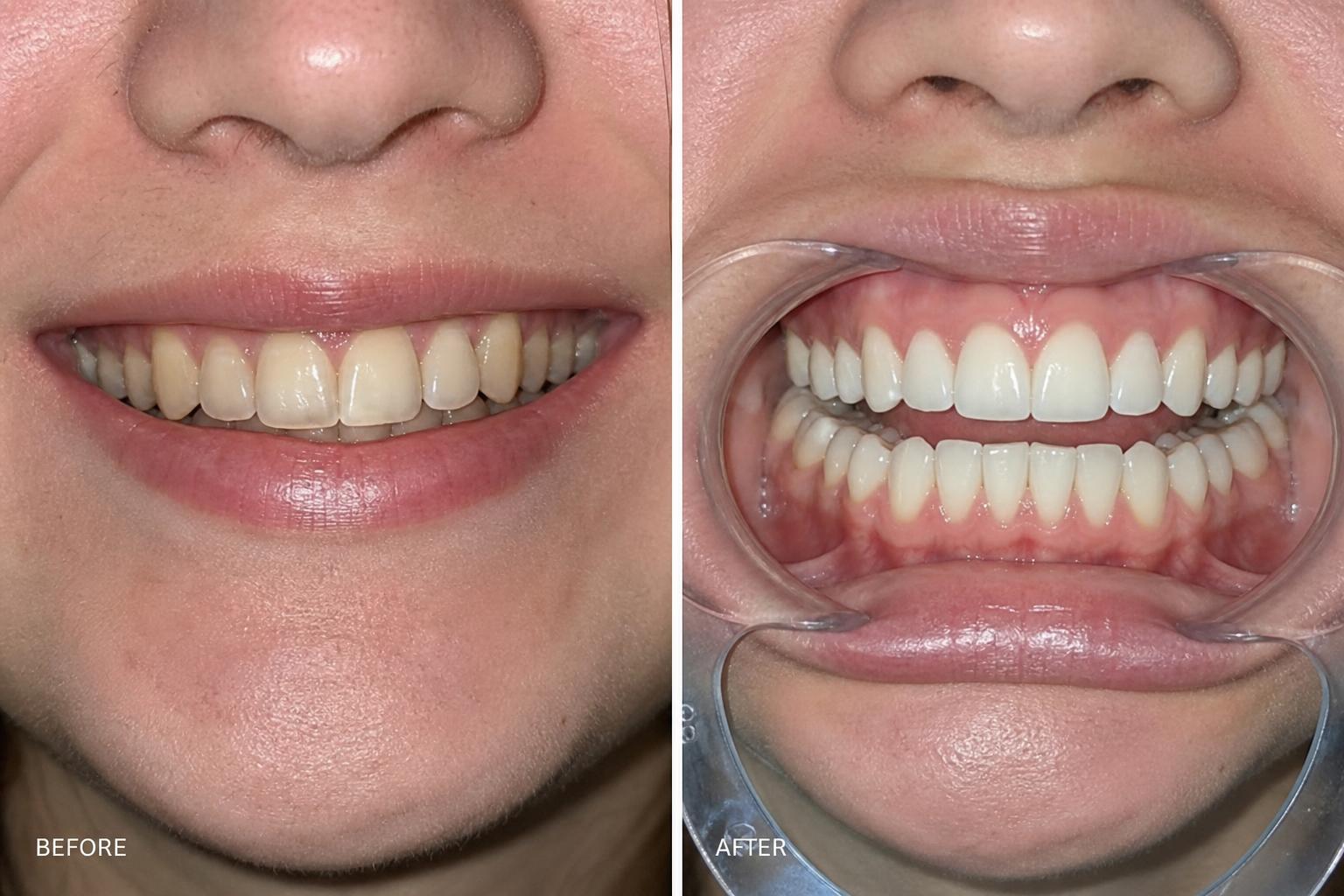 Before and after — Dental Implants & Smile Design